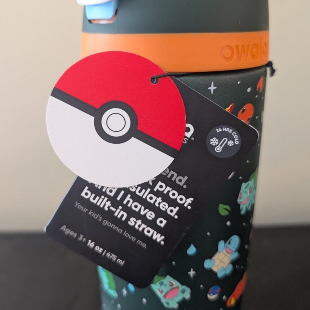 NWT POKÉMON x OWALA 16 oz Kanto Region First Partners Limited Edition In Hand - Picture 4 of 4